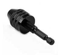 Entgoinggo Herramienta de conversión de portabrocas sin llave, vástago hexagonal de cambio rápido y herramienta de portabrocas sin llave para carpintería multímetro (0.3-3.4 mm)