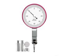 Entgoinggo Indicador de prueba de esfera de precisión de 0 a 0,8 mm con núcleo de latón de graduación de 0,002 mm, acabado cromado para tareas de medición precisas de taller (grande de 0 a 0,8 mm)