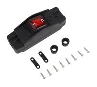 Entgoinggo Interruptor de cable impermeable al aire libre IP65 controlador de alimentación de jardín para luces y equipos 6A 250V AC interruptor eléctrico resistente a la intemperie