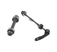 Entgoinggo Juego de cubo de rueda de bicicleta delantero y trasero, con eje de liberación rápida y rodamientos dobles, para reparación de ciclismo, construcción de acero, acabado negro (delantero)