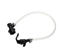 Entgoinggo Juego de herramientas de línea de cerveza transparente con grifo de picnic y accesorios de bloqueo de bola, para barriles de cerveza casera, kit de tubos de PVC, para carbonatar cerveza o