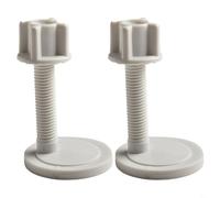 Entgoinggo Juego de tornillos y pernos de bisagra para asiento de inodoro, accesorios de fijación, para asegurar la tapa al kit de conector de tuerca inferior superior redonda, para una fácil