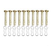 Entgoinggo Kit de pasadores de corte de repuesto, 10 pines de corte de metal 738-04155 y 10 pines de chaveta 714-04040 para sopladores de nieve Craftsman (1 juego)