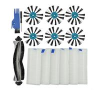 Entgoinggo Kit de piezas de repuesto, para Bissell, para SpinWave 3115 y, para robot aspirador EV675, incluye cepillos laterales de cepillo principal y filtros, para suelo duro húmedo y seco