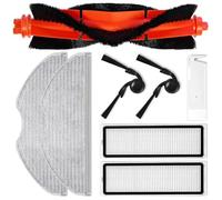 Entgoinggo Kit de piezas de repuesto para Xiaomi Robot Aspirador S40C y E101 con cepillo principal, cepillos laterales, filtros, paños de fregona y cepillo de limpieza