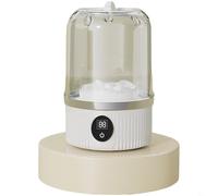 Entgoinggo Lavadora portátil, mini lavadora recargable por USB para ropa interior y calcetines, modos de limpieza dobles para viajes en espacios pequeños (blanco)