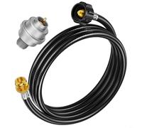 Entgoinggo - Manguera adaptadora de propano de 6 pies y filtro de combustible desmontable, para calentadores Buddy de aleación de zinc, para ajuste QCC, para tanques de 1 libra a 40 libras, línea de