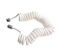 Entgoinggo Manguera de ducha de resorte en espiral retráctil de poliuretano flexible para baño, pulverizador de bidé, diseño telescópico antienredos, instalación sin herramientas, agua de alto flujo
