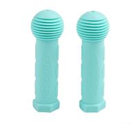 Entgoinggo Manillar de goma Grips, Para niños Bicicleta y scooter Antideslizante Fácil de instalar Empuñaduras de mano Cómodo Ciclismo Accesorios Par (verde)