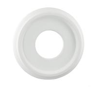 Entgoinggo Medallón de techo de poliuretano, para lámparas y ventiladores, placa de cubierta decorativa, con diseño elegante a prueba de humedad y accesorios de mejoras para el hogar, para vivir
