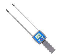 Entgoinggo Medidor de humedad de heno, probador portátil de humedad de heno con pantalla LCD retroiluminada para pruebas de forraje, papel, cartón, fibra y madera