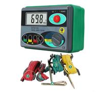 Entgoinggo Medidor de resistencia de tierra digital DY4100 Probador rápido de resistencia del suelo para ferrocarriles de energía eléctrica Industrias de petróleo e ingeniería con pantalla HD (A)