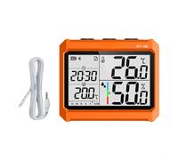 Entgoinggo Medidor inalámbrico de humedad y temperatura, registrador de datos industrial de alta precisión, con control remoto por aplicación, para laboratorio y entornos hostiles (instrumento y sonda