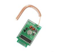 Entgoinggo Módulo transmisor de control remoto inalámbrico de 4 km, 433 MHz, kit de RF de largo alcance para Arduino para Raspberry Pi de alto voltaje DC 9 V señal estable