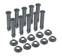 Entgoinggo P61783 - Juego de pasadores y juntas de repuesto para piscinas redondas Steel Pro 305 366 cm 55 mm de largo, 6 o 10 juegos de kit de mantenimiento gris (10 juegos)