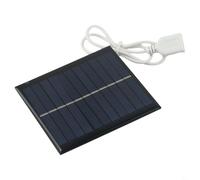 Entgoinggo Panel Solar, 5W 5.5V 95* 95mm USB Panel Solar, para Jardín Solar Sistemas de Iluminación Pequeño Hogar Sistemas de Iluminación Solar Luces de Calle