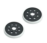 Entgoinggo Paquete de 2 almohadillas de respaldo de 125 mm, para lijadora Bosch GEX125-1AE PEX220A, placa de interfaz de disco de lijado de goma de 8 agujeros con fuerte adherencia, para pulido de