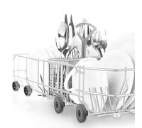 Entgoinggo Paquete de 8 ruedas para cesta inferior de lavavajillas para Electrolux 5028696700 y Dishlex Global DX203 Series Piezas de repuesto de plástico resistentes a altas temperaturas, para