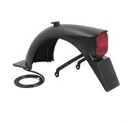 Entgoinggo Para Ninebot E2 E2 Plus trasero para guardabarros con soporte de luz trasera, montaje de guardabarros ABS para Segway Scooter eléctrico resistente a la intemperie, diseño de cola de pato