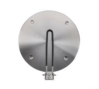 Entgoinggo Placa convertidora plegable de inducción con disco de transferencia de calor de acero inoxidable con diseño colgante (24 cm)