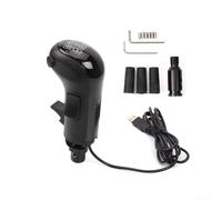 Entgoinggo Pomo de palanca de cambios USB alto-bajo con soporte de 18 engranajes para Logitech G25/G27/G29/G920/G923, para PC Euro Truck Simulator 2 y Truck Simulator Gameplay