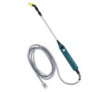 Entgoinggo Pulverizador eléctrico portátil con batería de 2400 mAh, 3 boquillas, manguera de 16.4 pies, varita ajustable para riego de jardín, limpieza, baño de mascotas (2 metros)