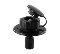 Entgoinggo RV City entrada de agua con válvula de retención de plástico brida conector de manguera para autocaravana y para caravana adaptador de puerto de llenado antireflujo para viajes al aire