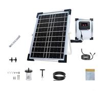 Entgoinggo Sistema de riego por goteo automático alimentado por energía solar con temporizador, kit de riego ecológico para plantas al aire libre, solución inteligente de riego automático para
