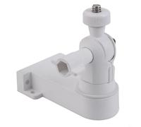 Entgoinggo Soporte de montaje en pared de aleación de aluminio para cámaras CCTV interiores y exteriores Soporte de seguridad giratorio de 360 grados compatible con sistemas Hikvision Dahua PTZ