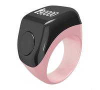 Entgoinggo Tasbih inteligente para contador de anillos: Digital para Zikr con vibración 50 mAh batería para Android y para iOS ABS cuentas de oración para viaje espiritual musulmán (rosa)