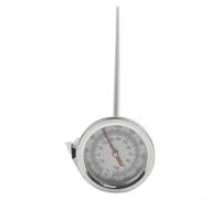 Entgoinggo Termómetro de tierra para compost, sonda larga de acero inoxidable de 50 cm, termómetro de acero inoxidable, detector de sonda de medición, herramienta de jardinería en casa
