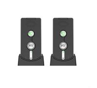 Entgoinggo Timbre inalámbrico, sistema de timbre de intercomunicador de voz inalámbrico con comunicación de voz bidireccional de largo alcance de 1000 m, timbre de puerta de hogar inteligente (negro)