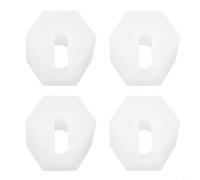 Entgoinggo Tuercas de repuesto, para SodaStream, para Crystal 1.0 2.0 y modelos Source Conectores de plástico a prueba de fugas, para un sellado seguro de gas y fácil instalación, color blanco (4