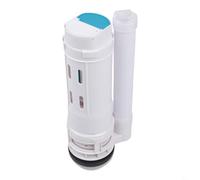 Entgoinggo Válvula de descarga doble de plástico ABS, para tanque de inodoro dividido, reemplazo de ahorro de agua, con regulador de volumen ajustable y ajuste estándar, para drenaje de 60-75 mm
