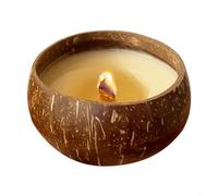 Entgoinggo Vela perfumada, hecha a mano con cáscara de coco, cuencos decorativos para aromaterapia con velas o porción de frutas, decoración del hogar (sabor original)