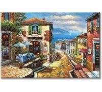 Enthusiasm Lienzo Pared Paisaje Urbano Italiano Abstracto Arte la Pared la Ciudad del Mediterráneo Italia Street Towns Pintura Cuadros sobre Lienzo, sin Marco