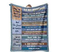 Enthusiasm Manta de regalo para hermano, regalo de hermano mayor, regalos de cumpleaños para hermano, regalos de hermano de hermana, hermano, manta para mi hermano (80 x 120 cm)