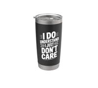 Entiendo que no me importa el humor sarcástico Vaso térmico de acero inoxidable de doble pared