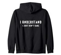 Entiendo que simplemente no me importa dicho sarcástico divertido Sudadera con Capucha