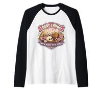 Entierro Cosas A Veces Plantas Personas Mujer Divertida Jardinero Camiseta Manga Raglan