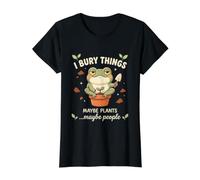 Entierro Cosas Tal Vez Plantas Gente Lindo Humor Oscu Camiseta gráfica económica, Mujer, Negro, XL