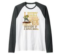 Entierro Cosas Tal Vez Plantas Tal Vez Gente Rana Humor Camiseta Manga Raglan