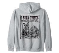 Entierro Cosas Tal Vez Plantas Tal Vez Personas Bulldog Francés Sudadera con Capucha