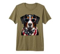 Entlebucher Mountain Dog 4 de Julio Propietario Estadounidense USA Mom Camiseta Premium