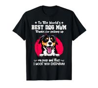 Entlebucher Mountain Dog Best Dog Mom Dogs Lover Mothers Day Camiseta gráfica económica