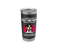 Entlebucher Mountain Dog Best Dog Mom Dogs Lover Mothers Day Vaso térmico de acero inoxidable de doble pared