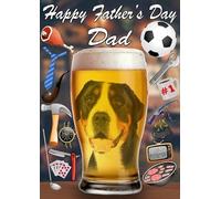 Entlebucher PP72 - Tarjeta de felicitación para el día del padre (tamaño A5, con texto en inglés)