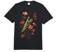 Entomología de Insectos Florales de Flores Silvestres Mantis Religiosa Comfort Colors Adult Heavyweight T-Shirt