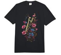 Entomología de Insectos Florales de Flores Silvestres Mantis Religiosa Comfort Colors Adult Heavyweight T-Shirt