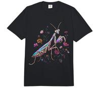 Entomología de Insectos Florales de Flores Silvestres Mantis Religiosa Comfort Colors Adult Heavyweight T-Shirt